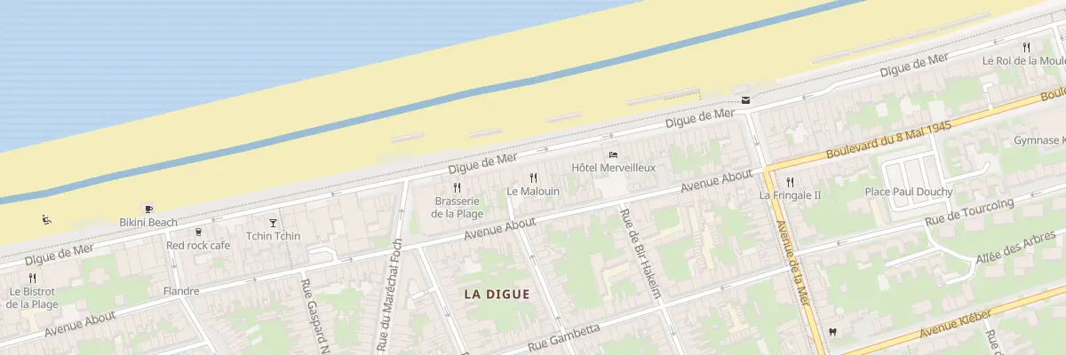 Plan du 121 Av About à Dunkerque