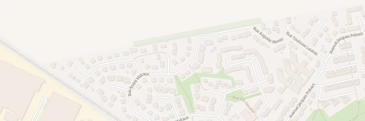 Plan du 83 Rue André Malraux au Malesherbois