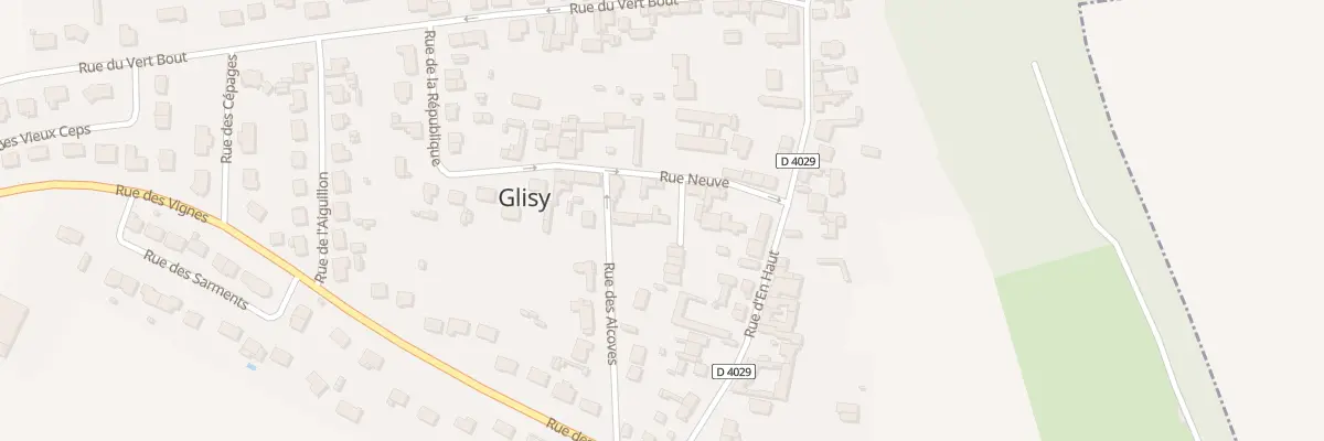 Plan du 9 Rue Neuve à Glisy
