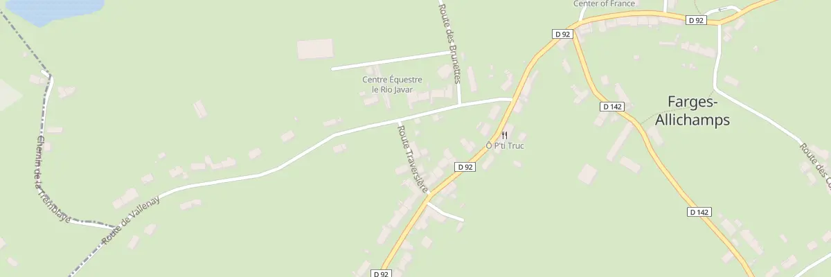 Plan du 1 Rte Traversiere à Farges-Allichamps