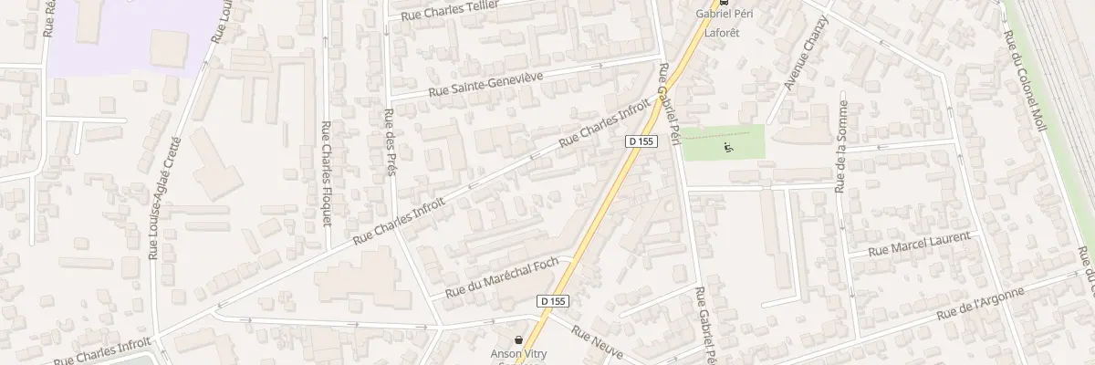 Plan du 15 Rue Charles Infroit à Vitry-sur-Seine