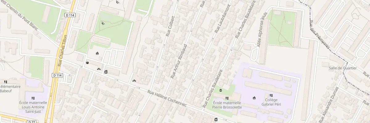 Plan du 18 Rue Arthur Rimbaud à Aubervilliers