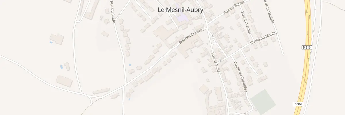 Plan du 9 Rue des Chollets au Mesnil-Aubry