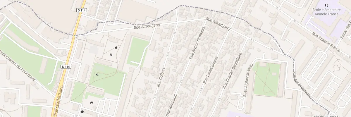 Plan du 44 Rue Colbert à Aubervilliers