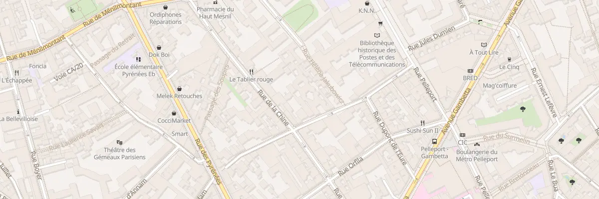 Plan du 89 Rue Villiers Isle Adam à Paris 20e Arrondissement