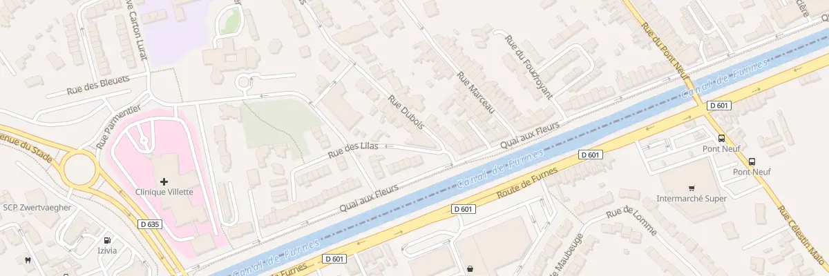 Plan du 108 Rue Napoléon Dubois à Dunkerque