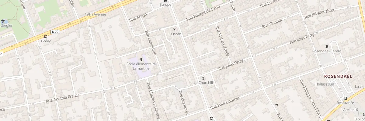 Plan du 545 Rue Anatole France à Dunkerque