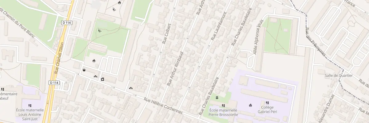 Plan du 22 Rue Arthur Rimbaud à Aubervilliers