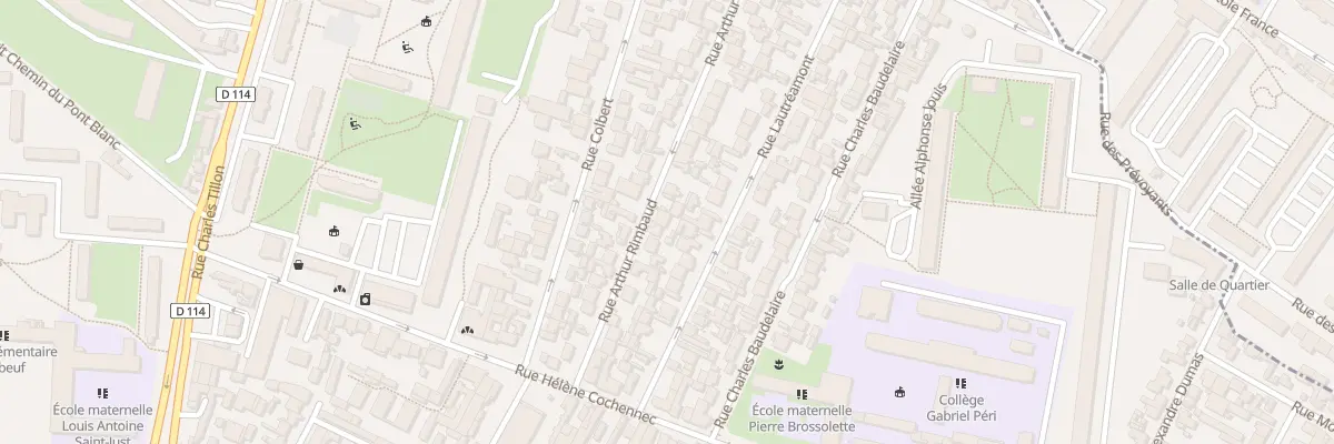 Plan du 24 Rue Arthur Rimbaud à Aubervilliers