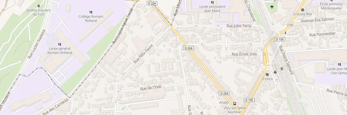 Plan du 251 Rue Gabriel Péri à Vitry-sur-Seine