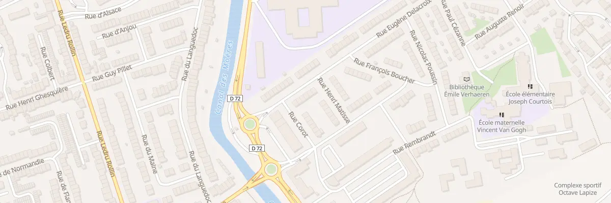 Plan du 14 Rue Eugène Delacroix à Coudekerque-Branche