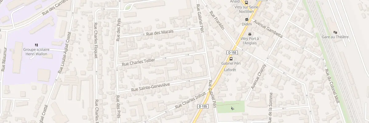 Plan du 9 Rue Charles Tellier à Vitry-sur-Seine