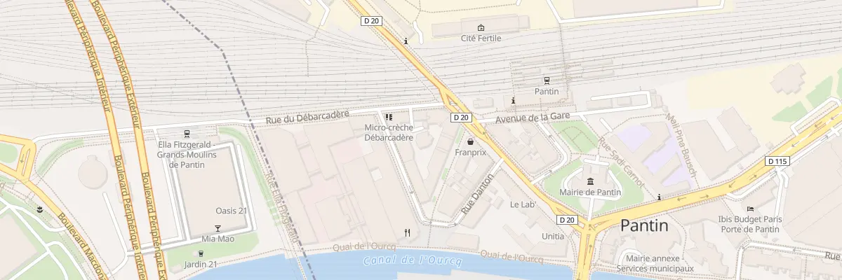 Plan du 7 Mail de la Blanchisserie à Pantin