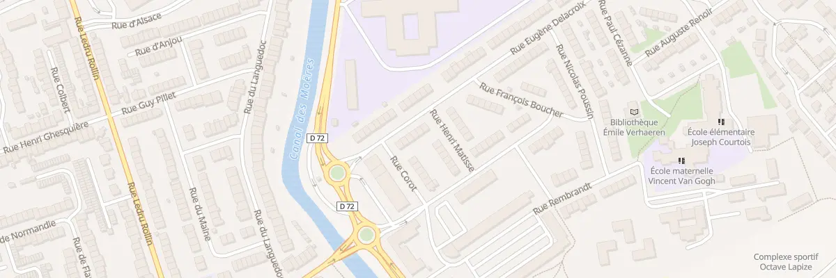 Plan du 16 Rue Eugène Delacroix à Coudekerque-Branche