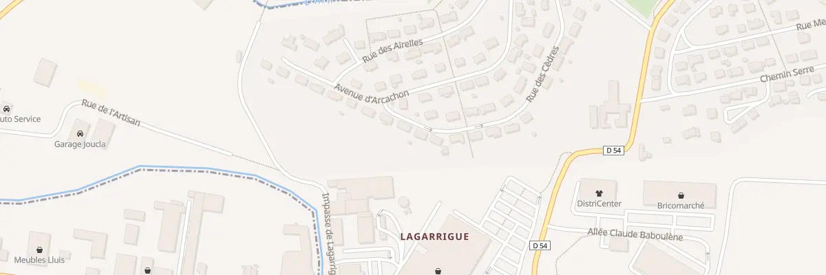 Plan du 6 Rue des Cedres à Bout-du-Pont-de-Larn