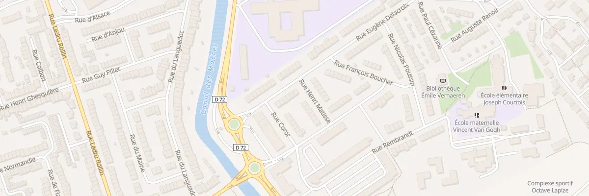 Plan du 18 Rue Eugène Delacroix à Coudekerque-Branche