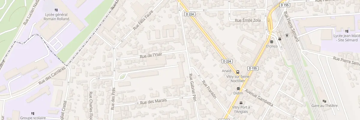 Plan du 241 Rue Gabriel Péri à Vitry-sur-Seine