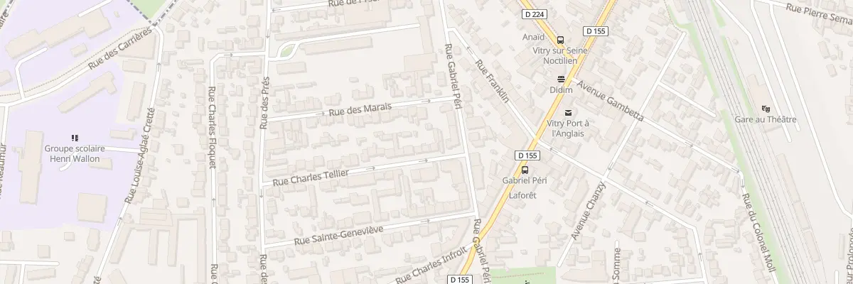 Plan du 6 Rue Charles Tellier à Vitry-sur-Seine