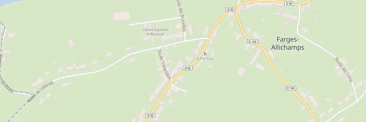 Plan du 8 Rte de Lignieres à Farges-Allichamps