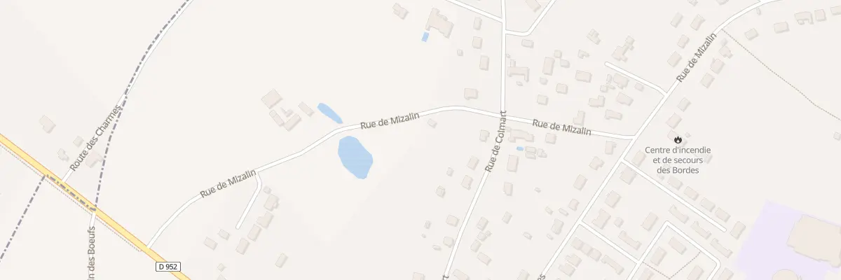 Plan du 5379 Rue de Mizalin aux Bordes