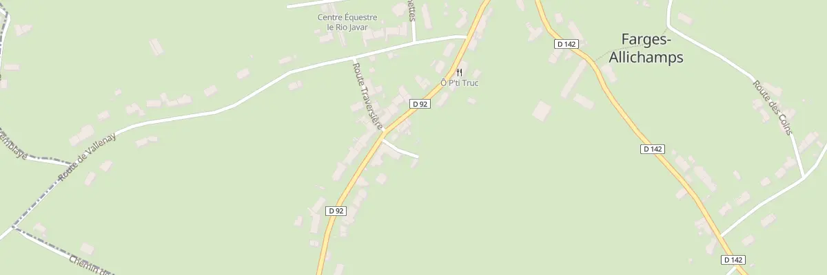 Plan du 15 Rte de Lignieres à Farges-Allichamps