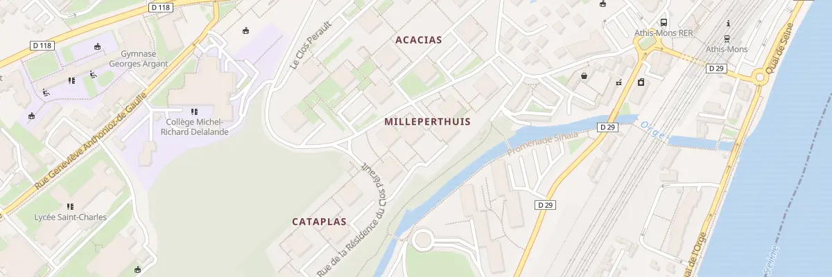 Plan du 17 Rue de la Res du Clos Perault à Athis-Mons