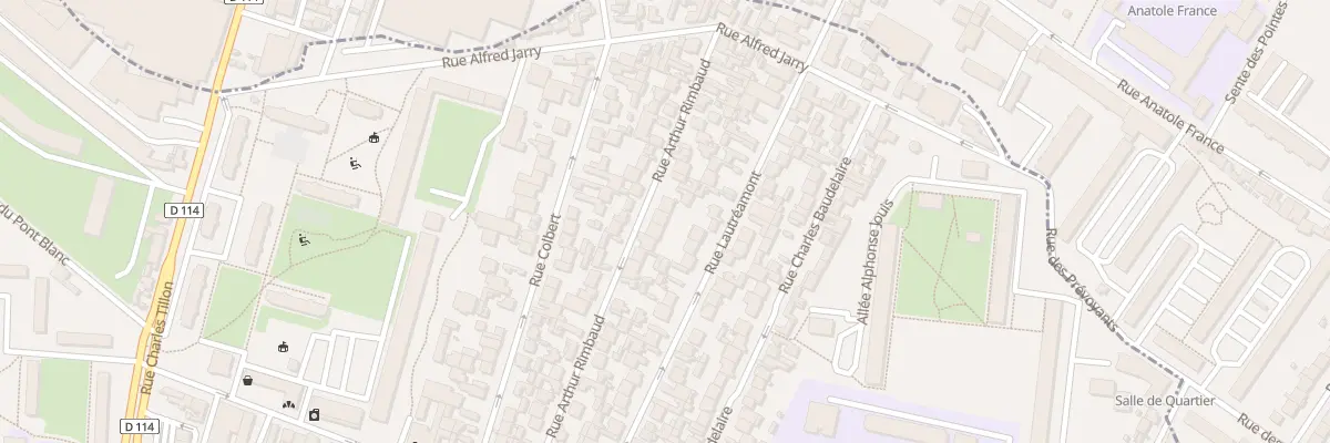 Plan du 42 Rue Arthur Rimbaud à Aubervilliers