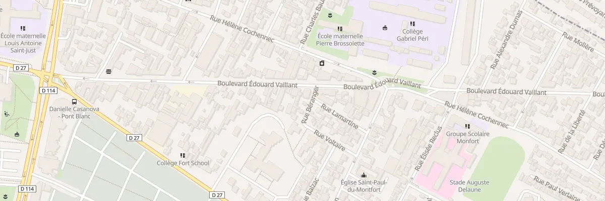 Plan du 7 Rue Béranger à Aubervilliers