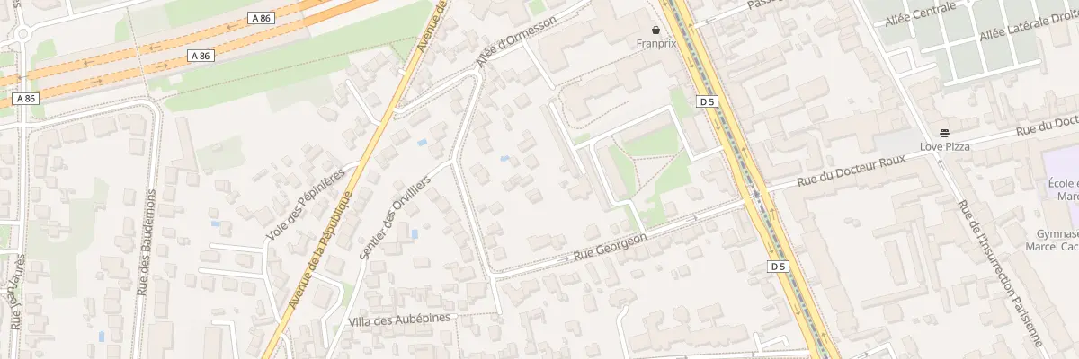 Plan du 36 Rue Georgeon à Thiais