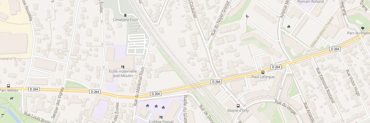 Plan du 31 Rue Paul Vaillant Couturier à Orly