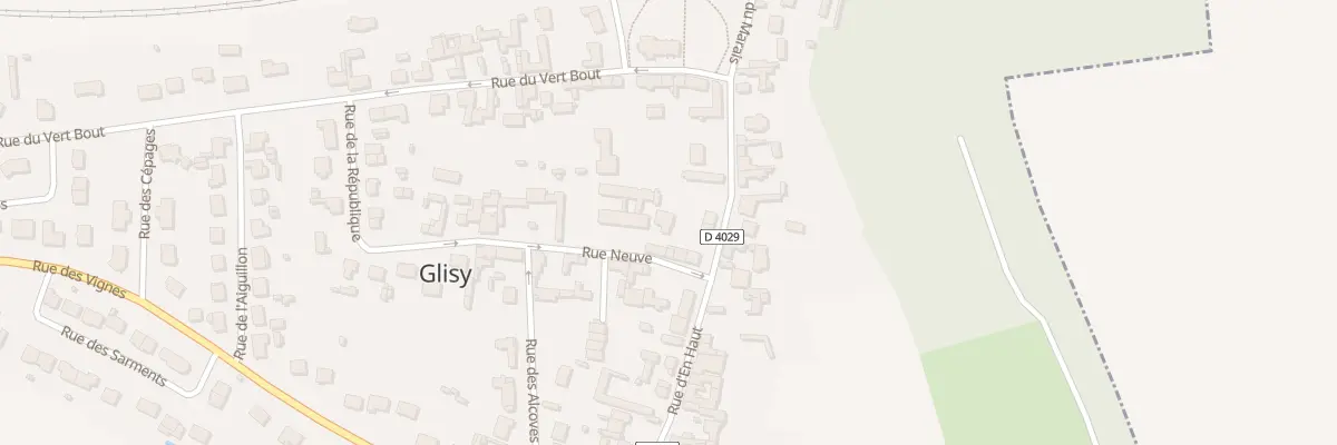 Plan du 6 Rue Neuve à Glisy