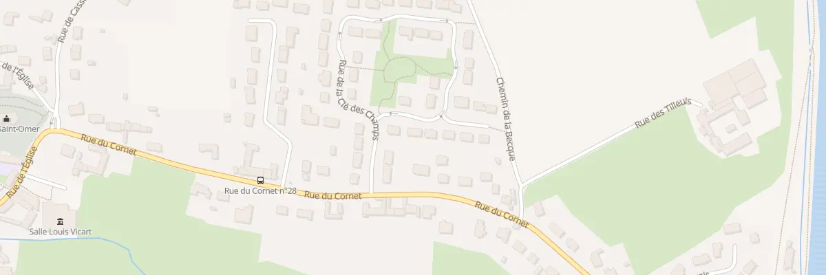 Plan du 8 Rue de la Cle des Champs à Wittes