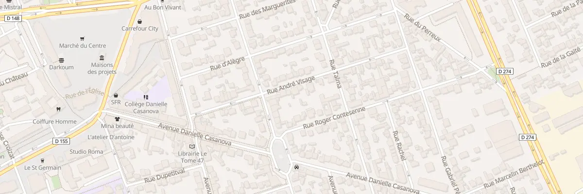 Plan du 27 Rue André Visage à Vitry-sur-Seine