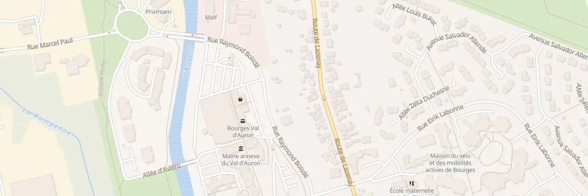 Plan du 96 Rue de Lazenay à Bourges