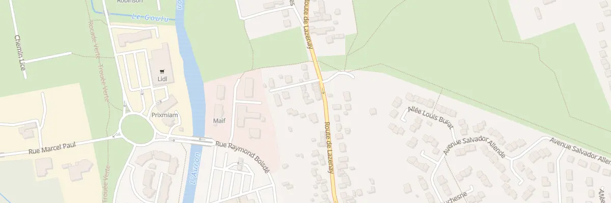 Plan du 72 Rue de Lazenay à Bourges