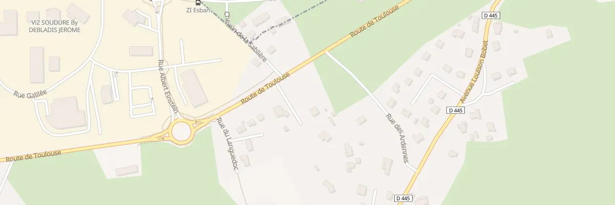 Plan du 58 Rte de Toulouse à Ytrac