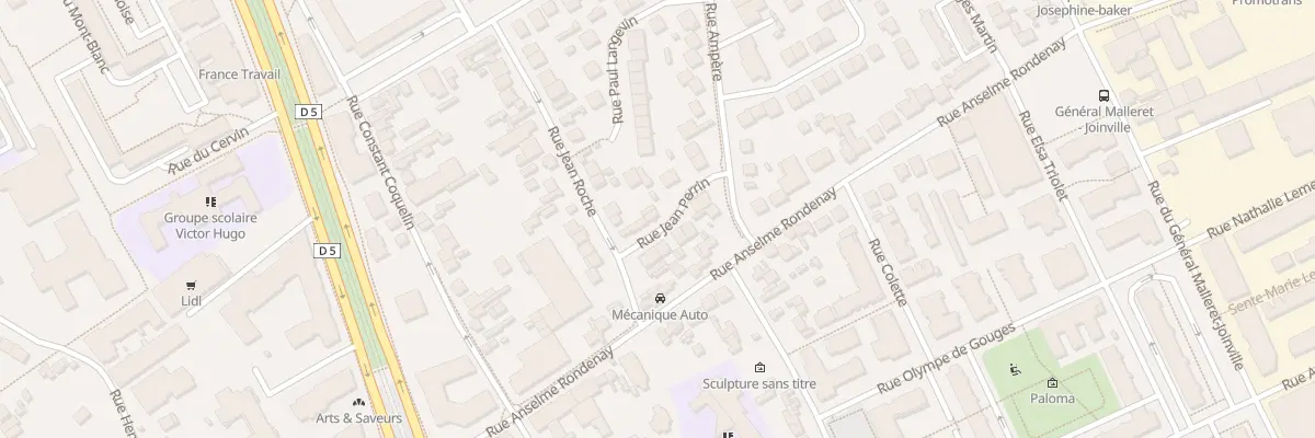 Plan du 8 Rue Jean Perrin à Vitry-sur-Seine