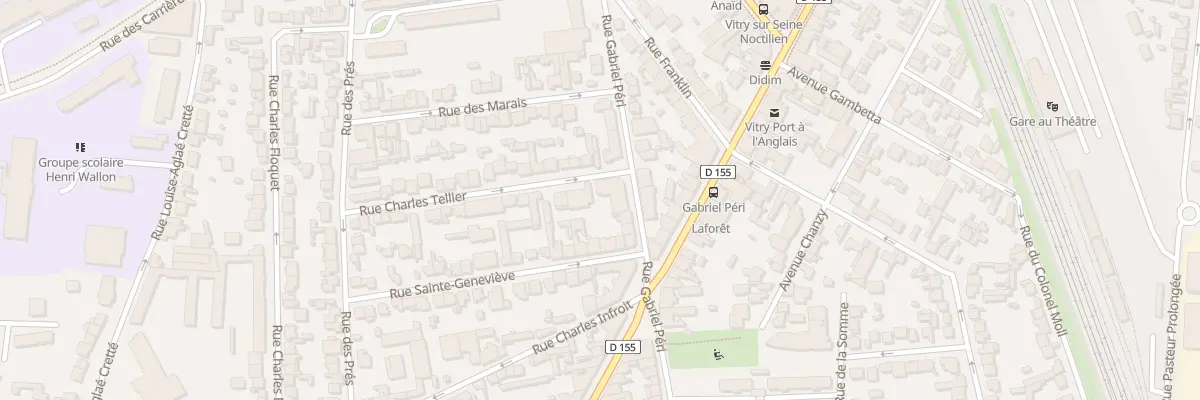 Plan du 7 Rue Charles Tellier à Vitry-sur-Seine