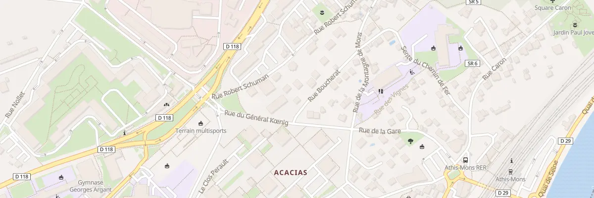 Plan du 10B Rue Boucherat à Athis-Mons