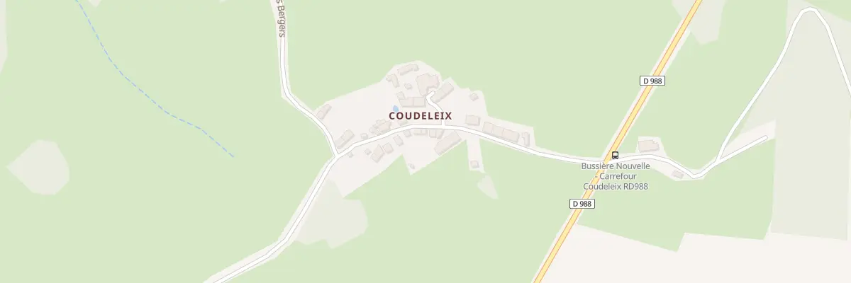 Plan du 3 Coudeleix à Bussière-Nouvelle