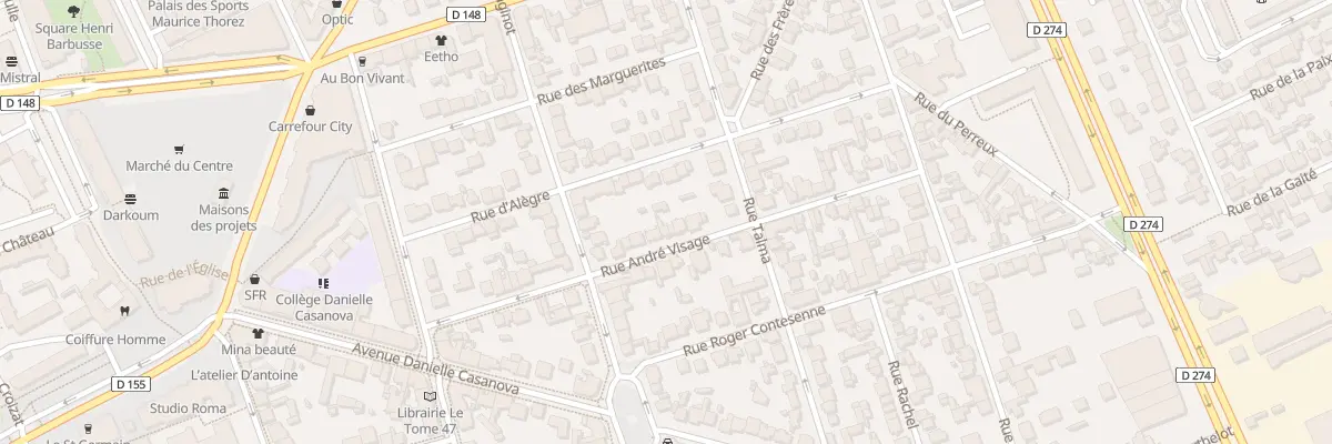 Plan du 24 Rue André Visage à Vitry-sur-Seine