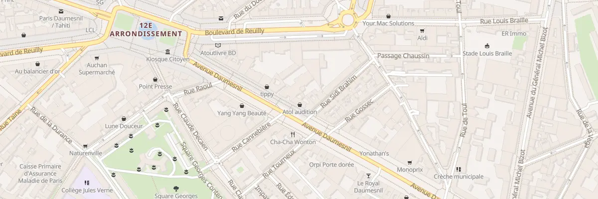 Plan du 215 Av Daumesnil à Paris 12e Arrondissement