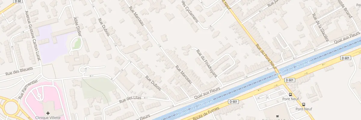 Plan du 105 Rue Marceau à Dunkerque