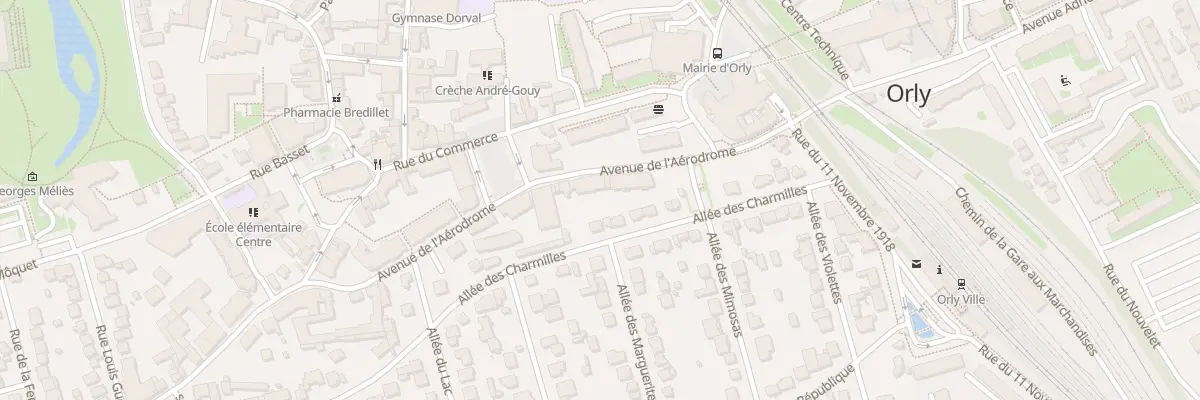 Plan du 27 Av de l’Aerodrome à Orly