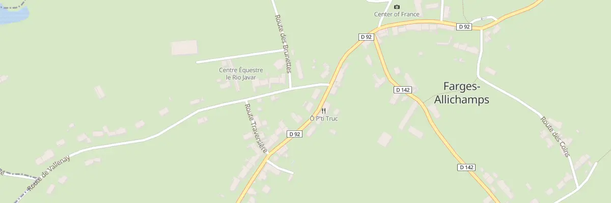 Plan du 4 Rte de Lignieres à Farges-Allichamps