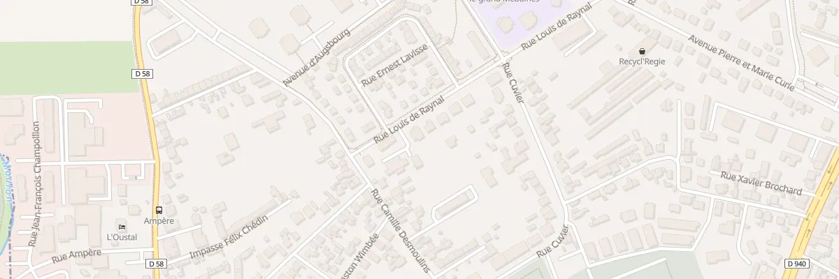 Plan du 8 Rue Louis de Raynal à Bourges