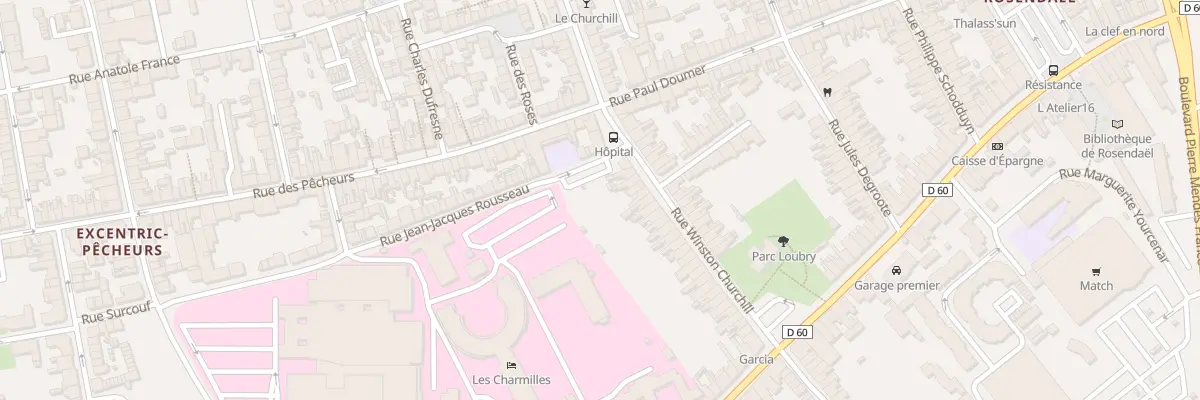 Plan du 161 Rue Winston Churchill à Dunkerque