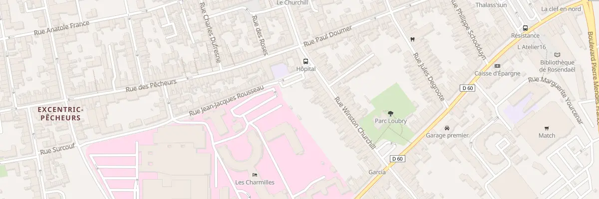 Plan du 155 Rue Winston Churchill à Dunkerque
