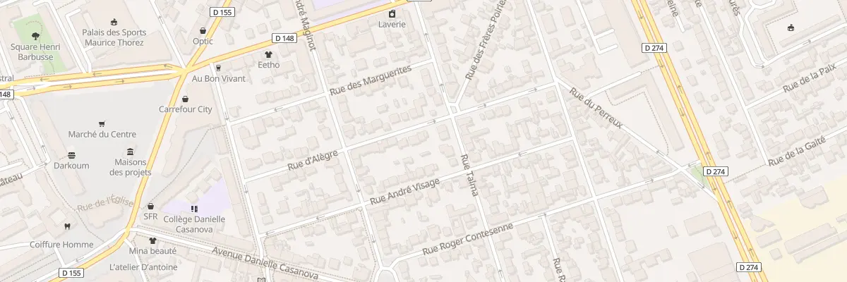 Plan du 17 Rue Alegre à Vitry-sur-Seine