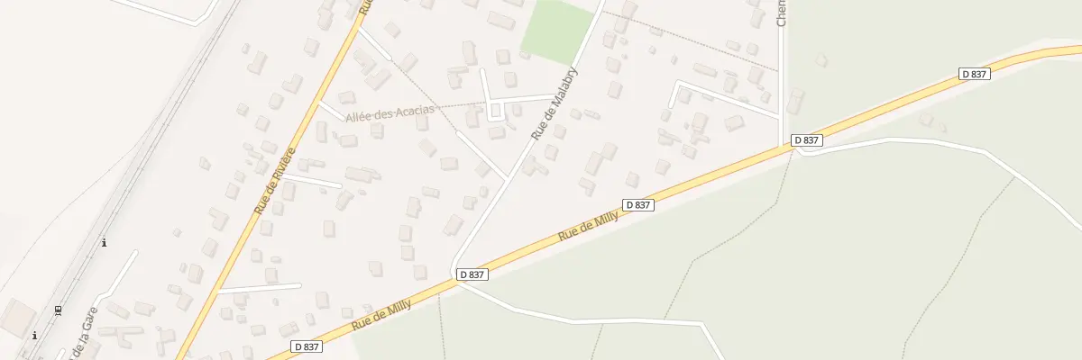 Plan du 4Q Rue de Malabry à Maisse